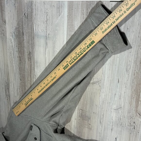 Eddie Bauer Men's Sz XL Metal Button Up Shirt Soft Fleece Long‎ Sleeve Flip Cuff - Picture 9 of 10